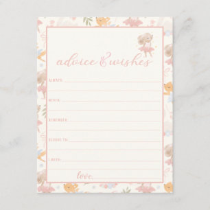 Carte D'accompagnement Ballerina Mouse Tutu Avis et souhaits exaltants