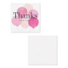 Ballon moderne boule rose merci