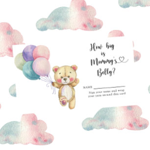 Carte D'accompagnement Ballons d'ours en peluche - Quelle taille a le ven
