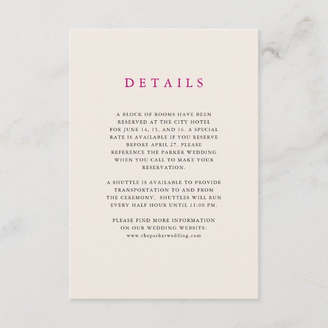 Carte D'accompagnement Bandes désert neutres | Détails de l'invité Mariag (Devant)