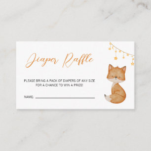 Carte D'accompagnement Barreau de Baby shower de Fox mou d'orange
