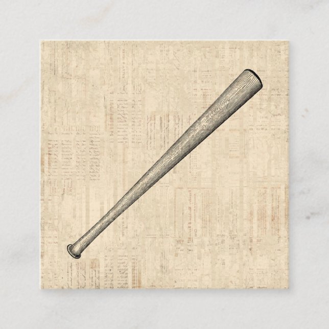 Carte D'accompagnement Baseball Bat Sports Art Design (Devant)
