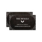 Bat & Spiderwebs Goth Halloween Détails du Mariage