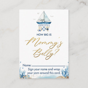 Carte D'accompagnement Bateau nautique Comment Big maman's Belly Game Car