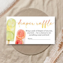 Bâtonnet Prêt à éclore Cadeau de bébé Diaper Raffl