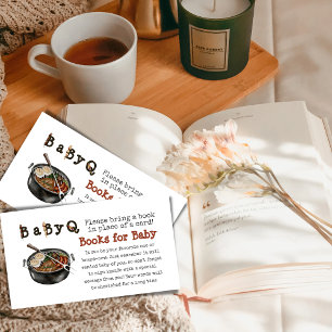 Carte D'accompagnement BBQ Barbecue Party Book pour Baby shower Game