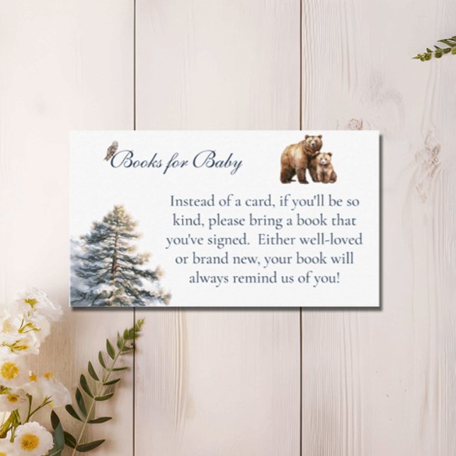 Carte D'accompagnement Bear Adventure Snow Mountain Livres Pour Bébé (Créateur téléchargé)