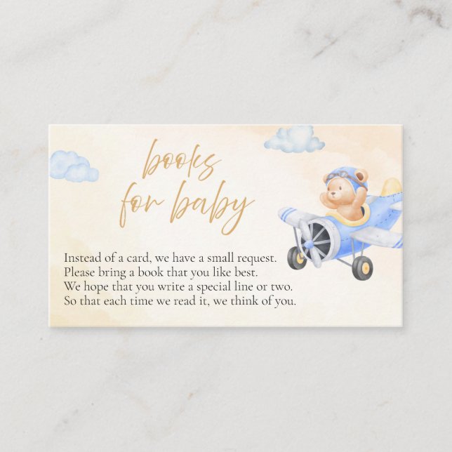 Carte D'accompagnement Bearly Wait Book for Baby, Flying Teddy Bear (Devant)