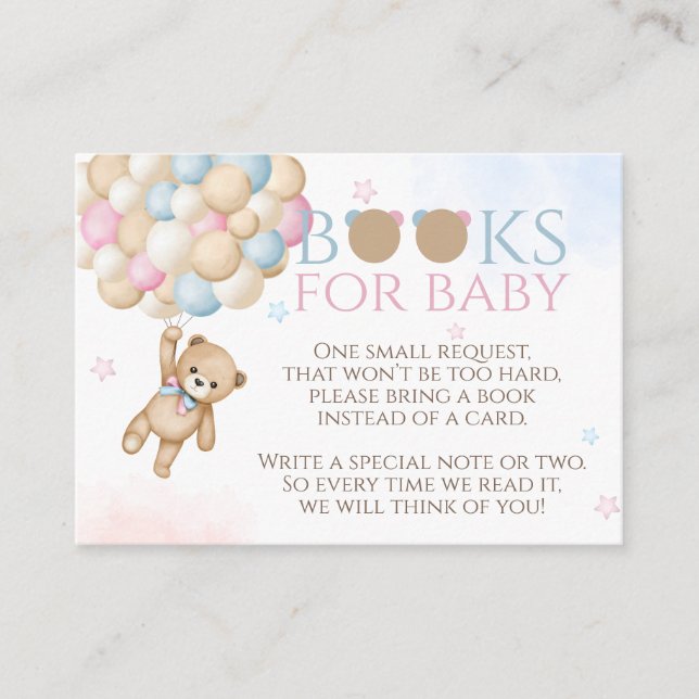 Carte D'accompagnement Bearly Wait Genre Révélation Ours Baby shower Livr (Devant)