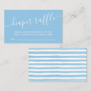 Carte D'accompagnement Bébé bleu moderne Raffle billetterie boîtier Ca