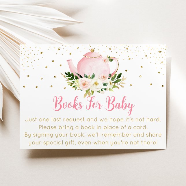 Carte D'accompagnement Bébé brasse Pink Gold Thé Baby Book Demande (Créateur téléchargé)