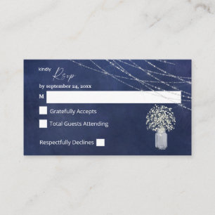 Carte D'accompagnement Bébé budget, Balle bleue 2SM Pas de repas RSVP