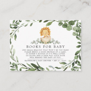 Carte D'accompagnement Bébé Dinosaure Livres Pour Baby Baby shower Card