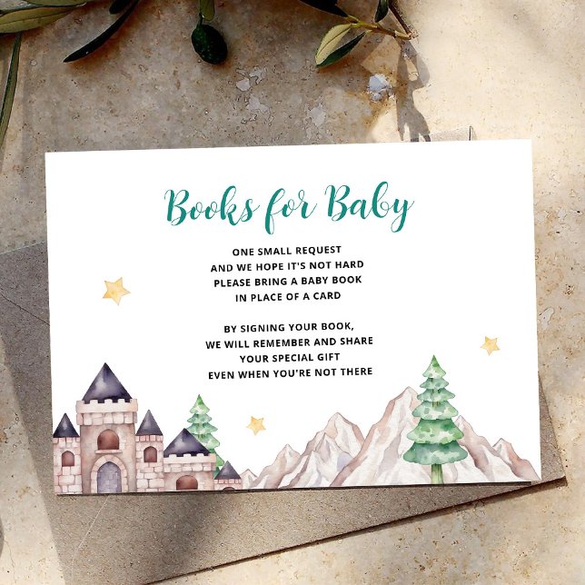Carte D'accompagnement Bébé Dragon Castle Livres pour Bébé Billet (Créateur téléchargé)