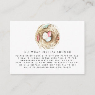 Carte D'accompagnement Bébé du printemps   Pas d'insertion de douche d'af