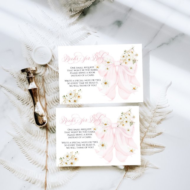 Carte D'accompagnement Bébé en Fleur Daisy Baby shower de fille de garçon (Créateur téléchargé)