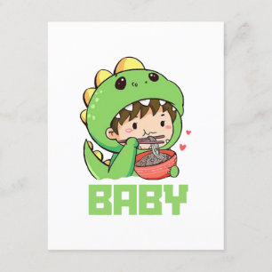 Carte D'accompagnement bébé godzilla