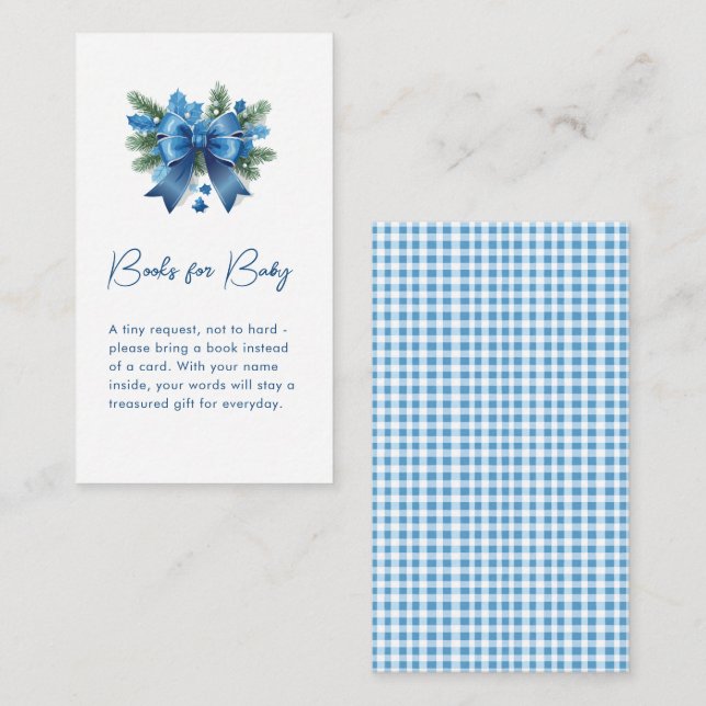 Carte D'accompagnement Bébé Il fait froid à l'extérieur du Baby shower d' (Devant / Derrière)