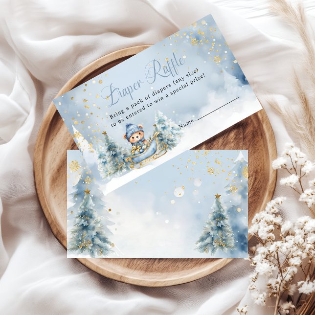 Carte D'accompagnement Bébé Il fait froid dehors Hiver Bécher Raffle (Créateur téléchargé)