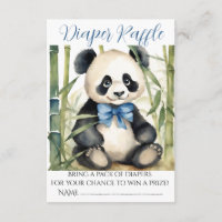 Bébé Panda Ours Garçon Baby shower Déchets Raffle
