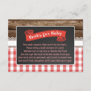 Carte D'accompagnement Bébé Q Livres pour Baby Card - Rouge
