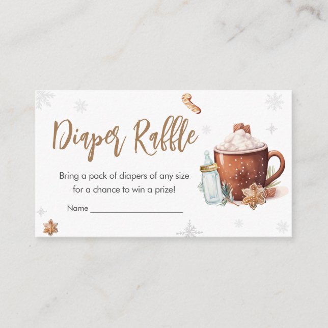 Carte D'accompagnement Bébé Son Froid À L'Extérieur Chaud Coca Raffle de  (Devant)