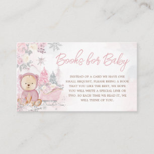 Carte D'accompagnement Bébé son froid dehors fille ours livres pour bébé
