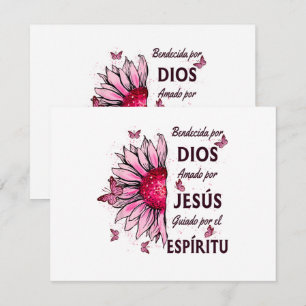 Carte D'accompagnement Béni par Dieu Aimé par Jésus