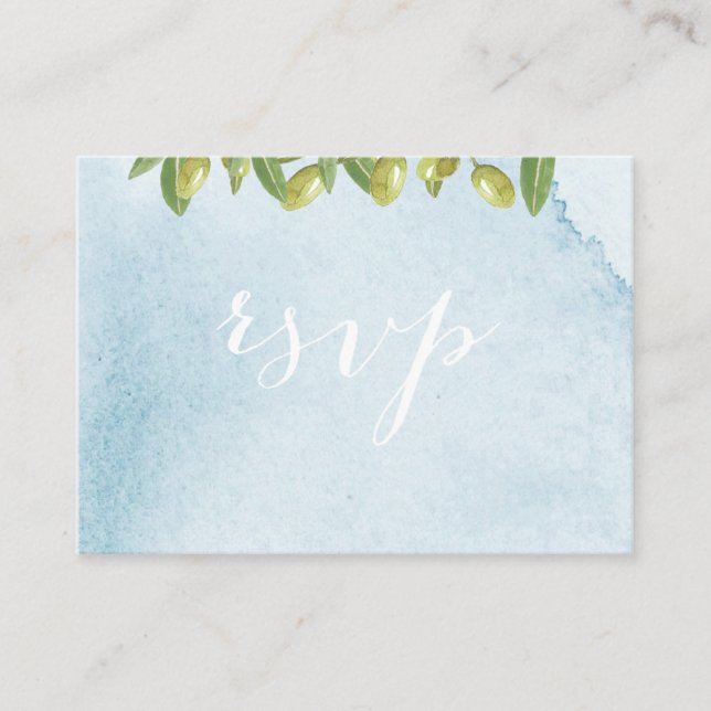 Carte D'accompagnement Benvenuti Italia Mariage toscan RSVP (Devant)