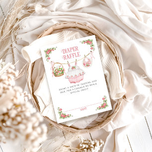 Carte D'accompagnement Berry fraise Sweet Baby shower moderne couche