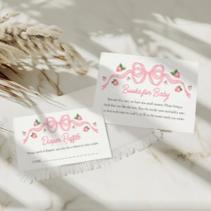 Carte D'accompagnement Berry Sweet Baby shower rose Livres pour bébé