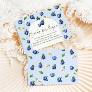 Carte D'accompagnement Berry Sweet Blueberry Baby showers Livres Pour Béb
