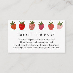 Carte D'accompagnement Berry Sweet Strawberry Livres pour Baby insert car