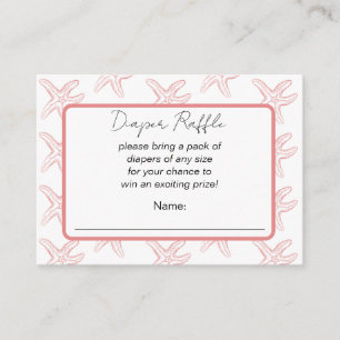 Carte D'accompagnement Bientôt de nouveau parmi nous Baby Shower Loterie 