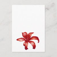 Bijoux rouge nénuphar mariage un côté art