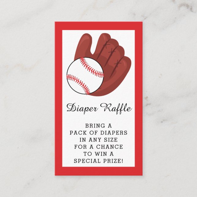 Carte D'accompagnement Billet Baby shower de baseball Garçons Reflets de  (Devant)