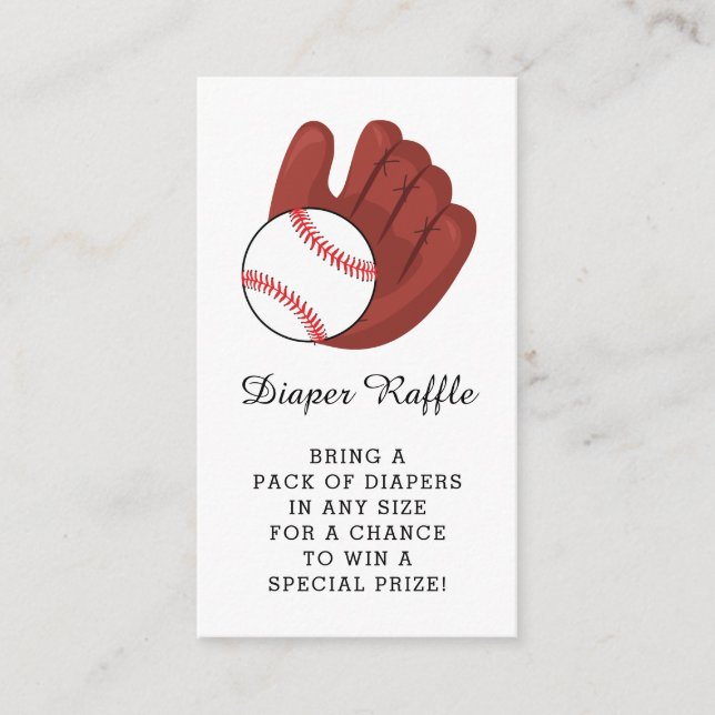 Carte D'accompagnement Billet Baby shower de baseball Garçons Reflets de  (Devant)