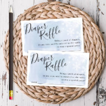 Billet Baby shower de bonbons Blue Snowflakes