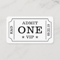 Billet d'admission à une soirée moderne - Noir et 