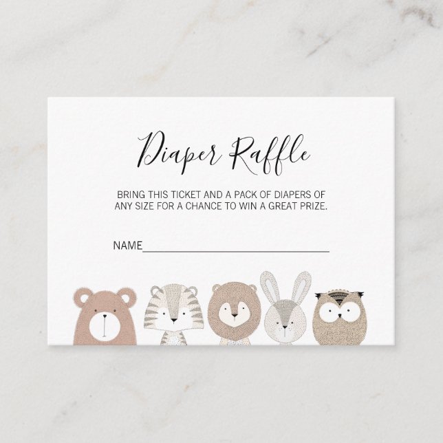 Carte D'accompagnement Billet de Baby shower de calamars pour animaux sau (Devant)