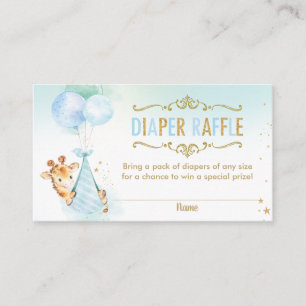 Carte D'accompagnement Billet de Baby shower de couches de girafe