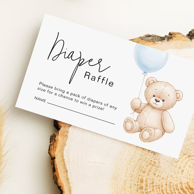 Carte D'accompagnement Billet de rabat à couche d'ours en peluche mignonn (Créateur téléchargé)