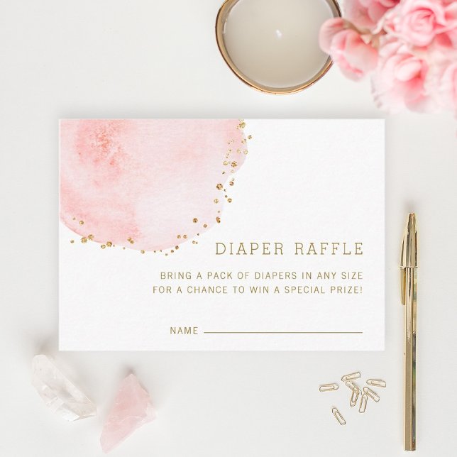 Carte D'accompagnement Billet de rabat au Baby shower floral (Créateur téléchargé)