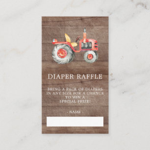 Carte D'accompagnement Billet de rabat Baby shower de la couche agricole