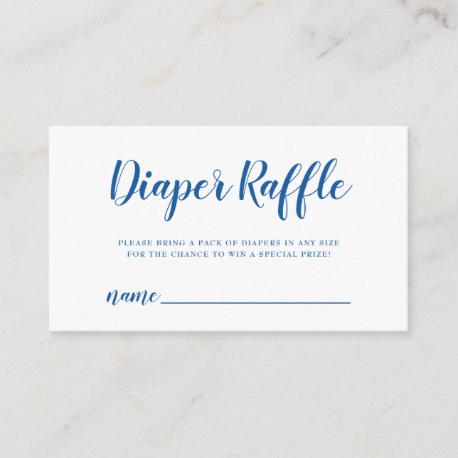 Carte D'accompagnement Billet de rabat Bright Blue Polka Point (Devant)