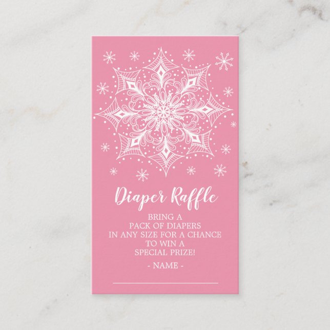Carte D'accompagnement Billet de rabat de Baby shower pour filles de floc (Devant)