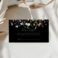 Billet de rabat Fleur Fleur Noir Sauvage