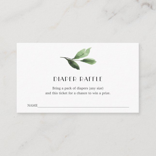 Carte D'accompagnement Billet de rabat Little Cutie Diaper pour Baby show (Devant)