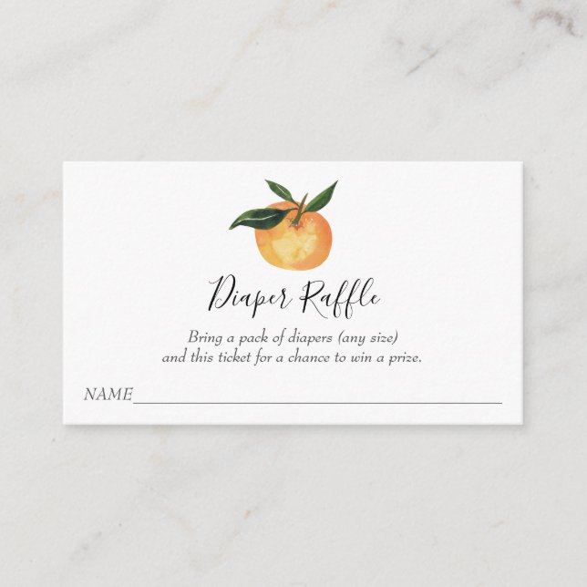 Carte D'accompagnement Billet de rabat Little Cutie Diaper pour Baby show (Devant)