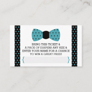 Carte D'accompagnement Billet de rabat Little Man, Turquoise, Noir